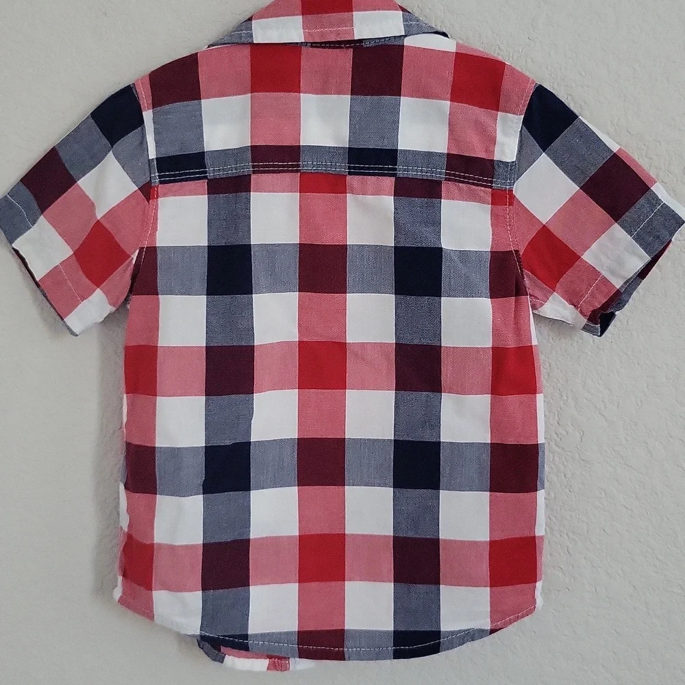OshKosh B'gosh Kids Plaid Shirt in Red and Blue